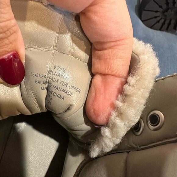 NEW Marc Fisher LTD Grey Suede Leather Nairy Hiking Boots, Sz 9.5M (JJ) - Picture 10 of 11